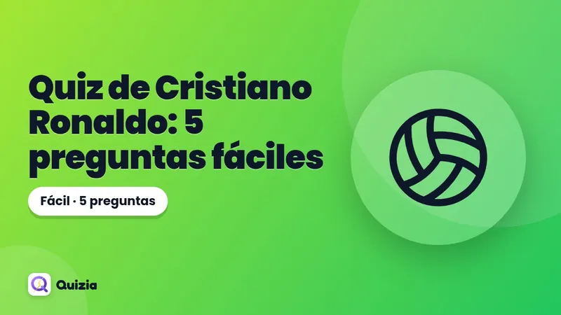 Quiz de Cristiano Ronaldo: 5 preguntas fáciles