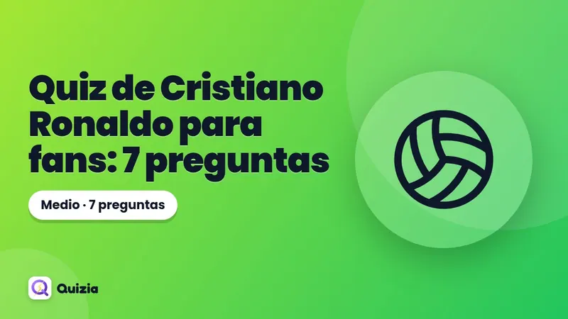 Quiz de Cristiano Ronaldo para fans: 7 preguntas