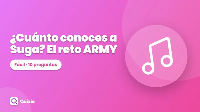 ¿Cuánto conoces a Suga? El reto ARMY