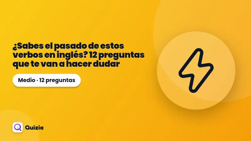 ¿Sabes el pasado de estos verbos en inglés? 🔥 12 preguntas que te van a hacer dudar