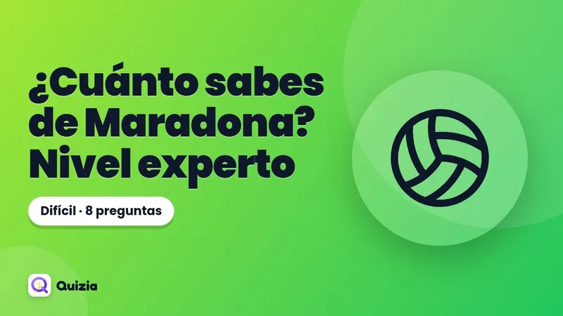 ¿Cuánto sabes de Maradona? Nivel experto 🔥