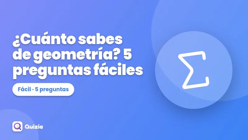 ¿Cuánto sabes de geometría? 5 preguntas fáciles