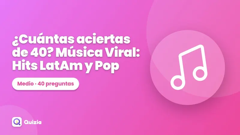 ¿Cuántas aciertas de 40? Música Viral: Hits LatAm y Pop 🎵🔥