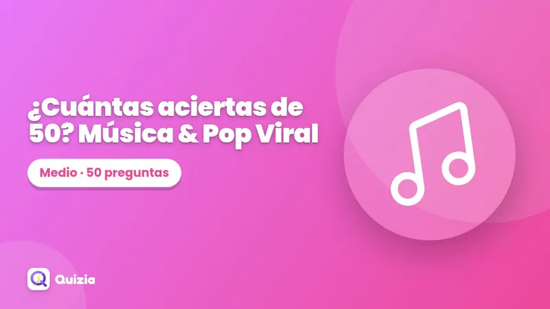 ¿Cuántas aciertas de 50? Música & Pop Viral 🎵🔥