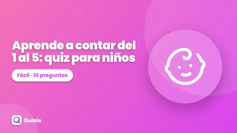 Aprende a contar del 1 al 5: quiz para niños