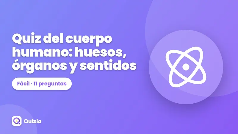Quiz del cuerpo humano: huesos, órganos y sentidos