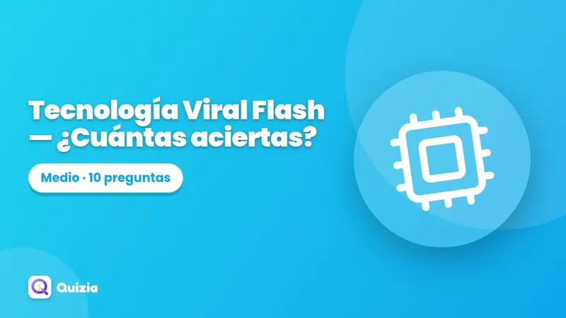 Tecnología Viral Flash 📱 — ¿Cuántas aciertas?