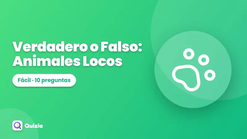 Verdadero o Falso: Animales Locos 🦎